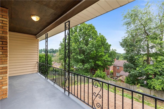 view of balcony