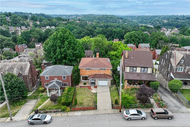 birds eye view of property