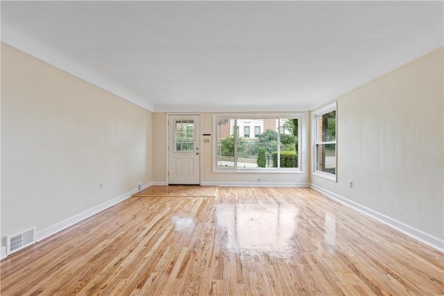 interior space featuring light wood-type flooring