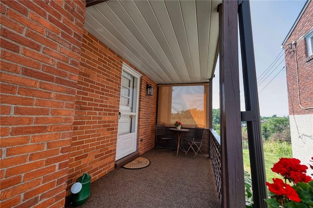 view of patio / terrace with a porch