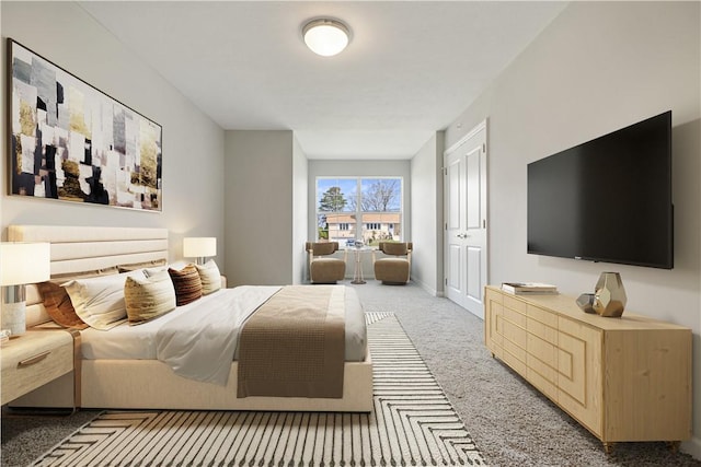 bedroom featuring carpet flooring