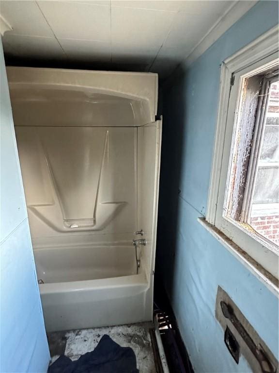 full bathroom featuring  shower combination and a wealth of natural light