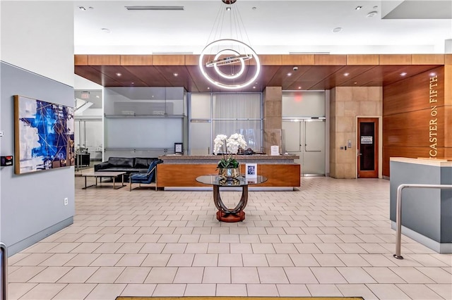 301 5th Ave Unit 603, Downtown Pgh, PA 15222 - reception with a chandelier