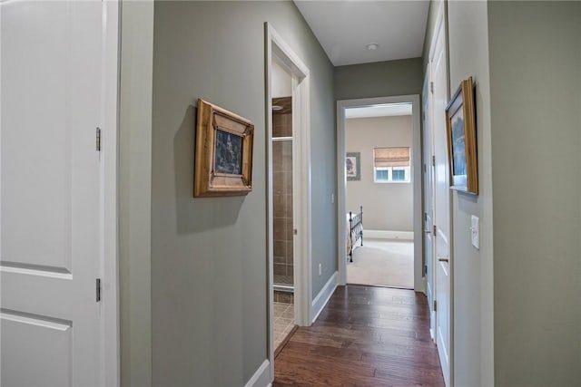 301 5th Ave Unit 603, Downtown Pgh, PA 15222 - corridor with dark wood-style flooring and baseboards
