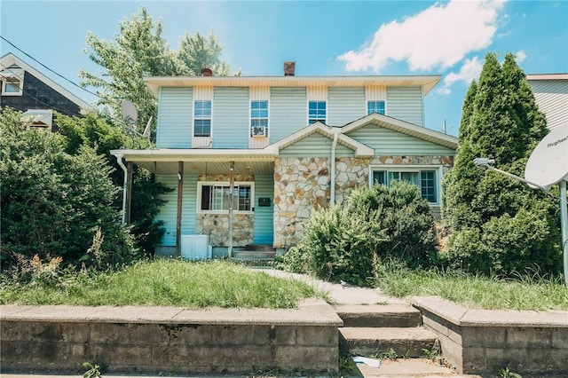 view of front of house with a porch