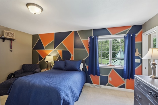 bedroom featuring carpet floors