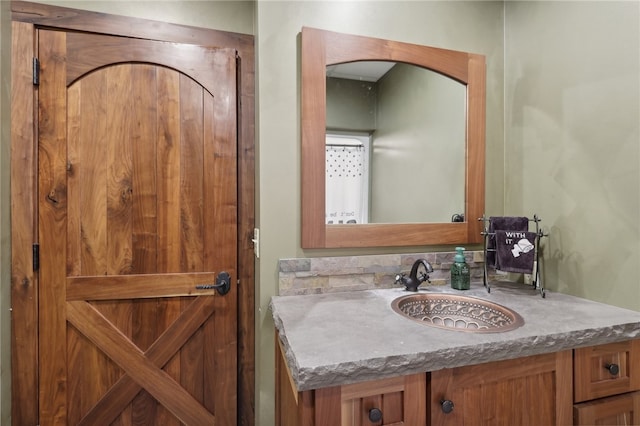 bathroom featuring vanity