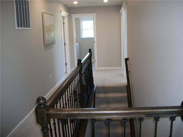 stairway with carpet