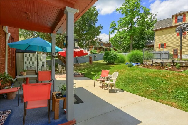 view of patio