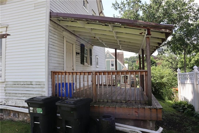 116 S 10th St, Indiana Boro Ind, PA 15701 - view of wooden deck