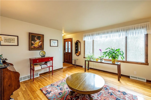 entryway featuring light hardwood / wood-style floors