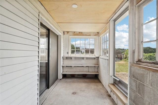 sunroom with plenty of natural light