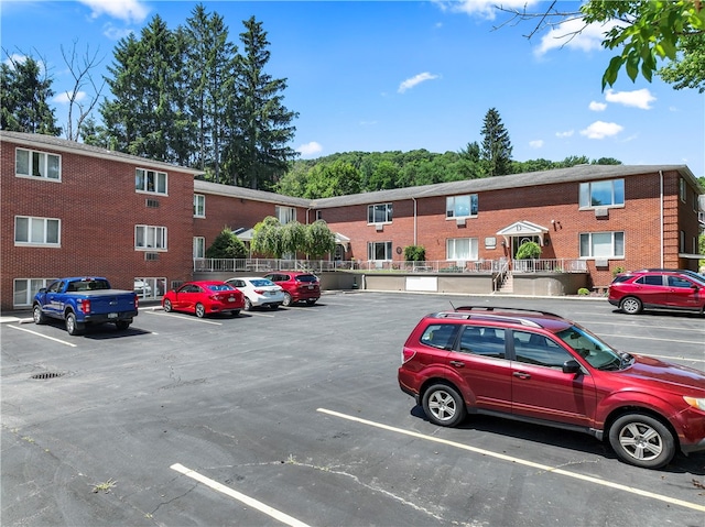 view of parking / parking lot