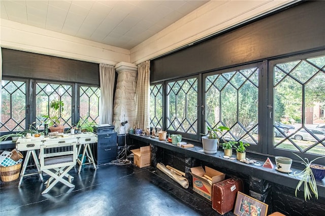 view of sunroom / solarium