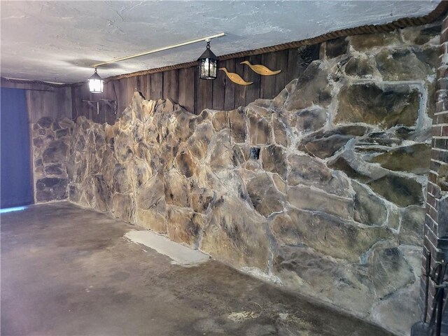 view of basement