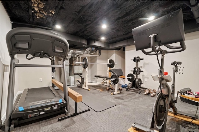 view of exercise room