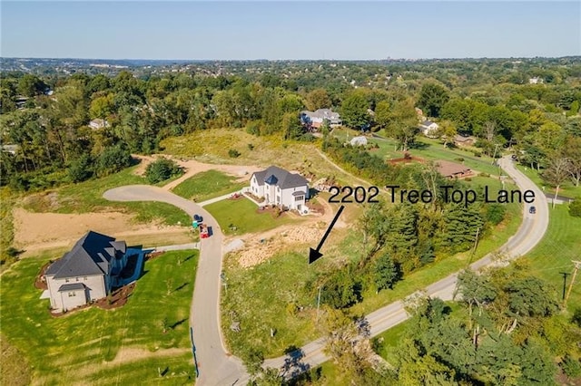 birds eye view of property