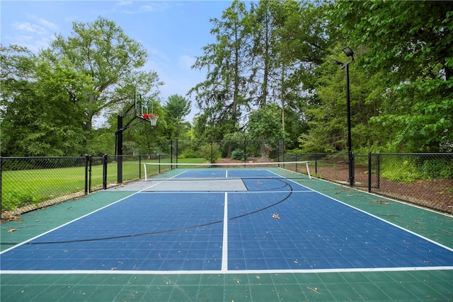 view of sport court