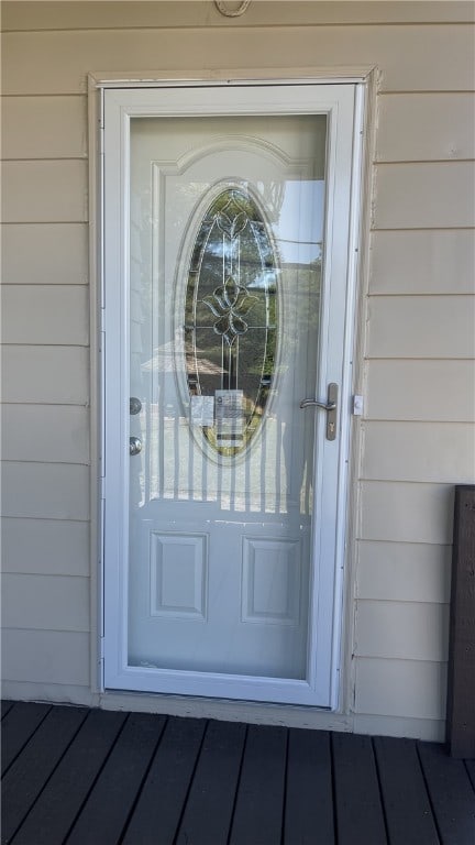 view of entrance to property