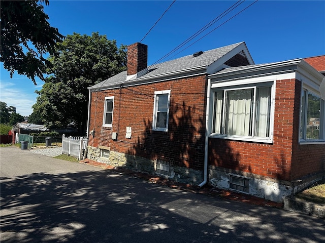 view of side of property