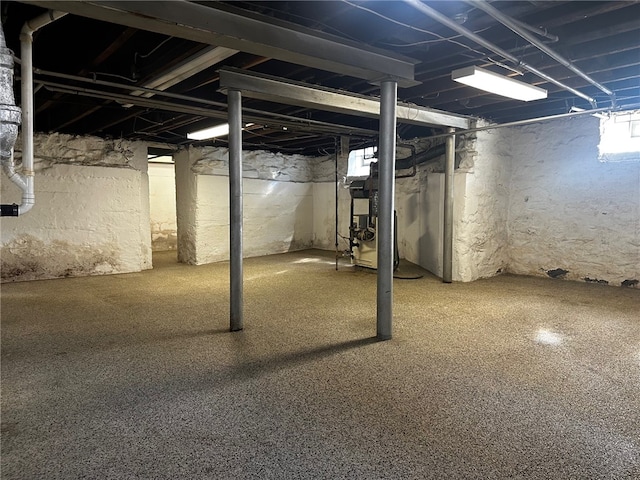 view of basement