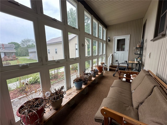 sunroom featuring a wealth of natural light