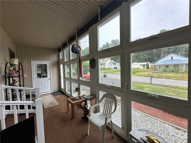 view of sunroom