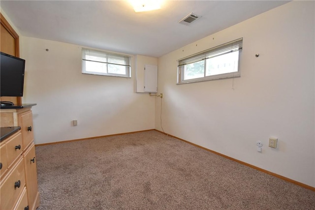 interior space with carpet floors