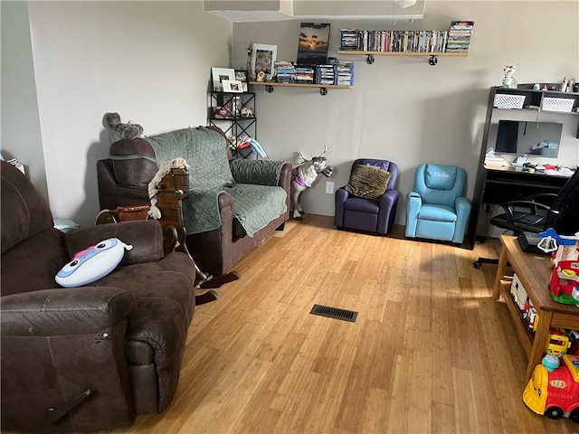 interior space featuring light wood-type flooring