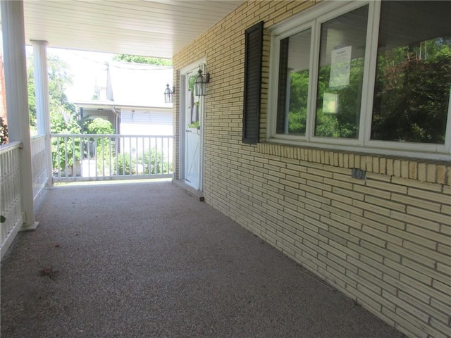 view of patio with covered porch