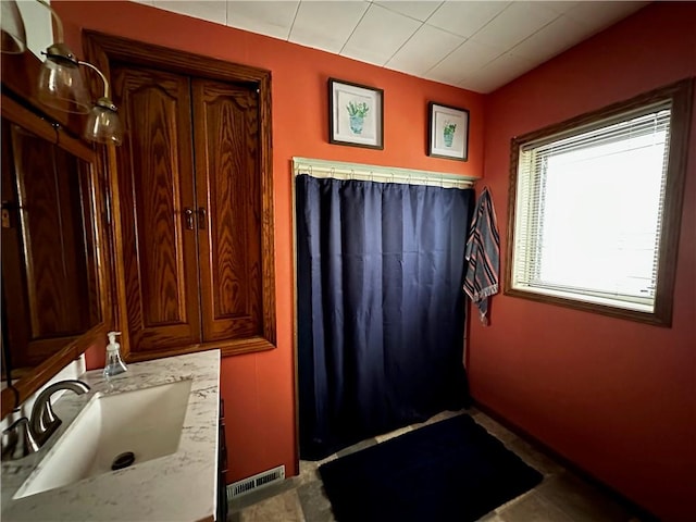 bathroom featuring vanity