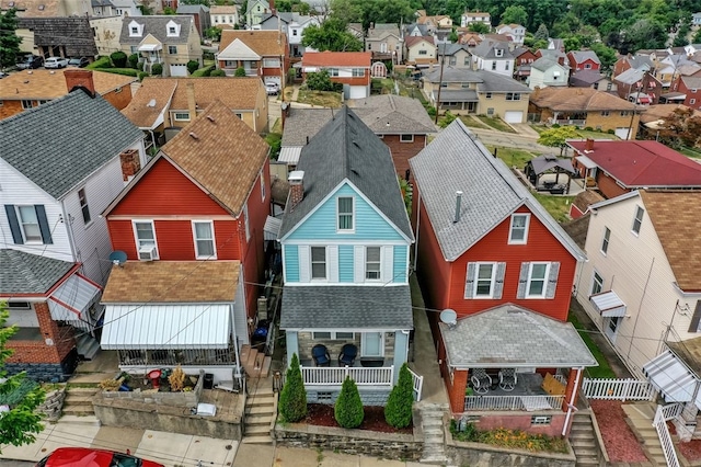 bird's eye view featuring a residential view