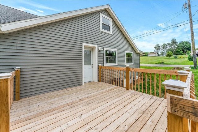 58 Wansack Rd, Shenango Twp Mer, PA 16159 - wooden deck with a lawn