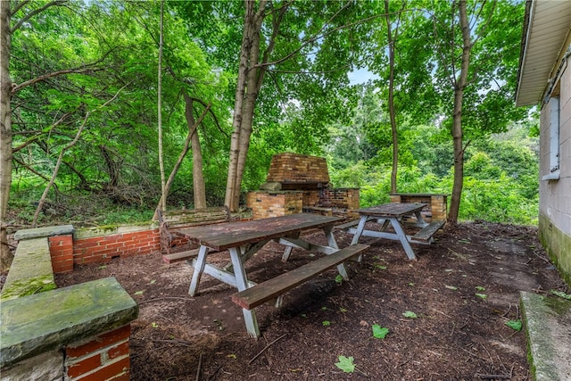 view of yard with a patio area