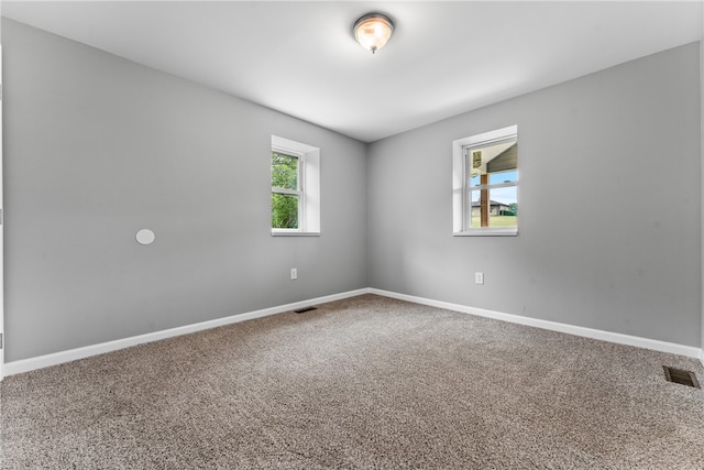 view of carpeted empty room