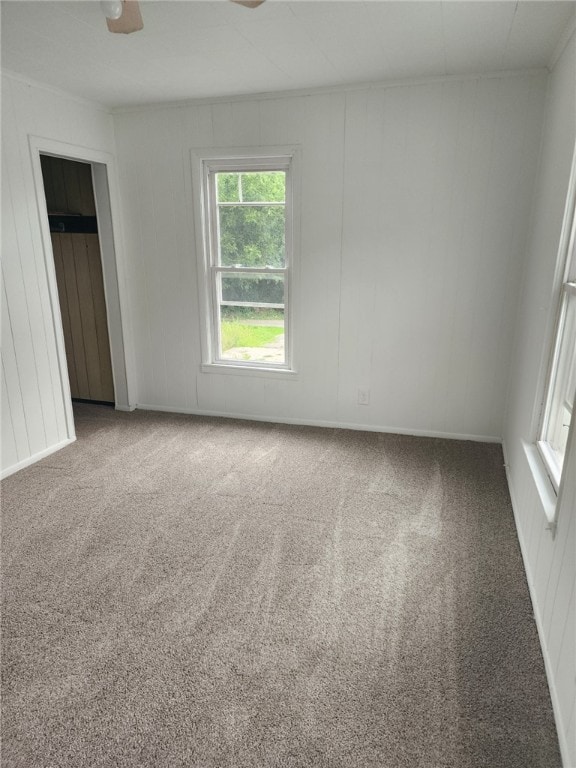 unfurnished bedroom featuring carpet floors and a closet