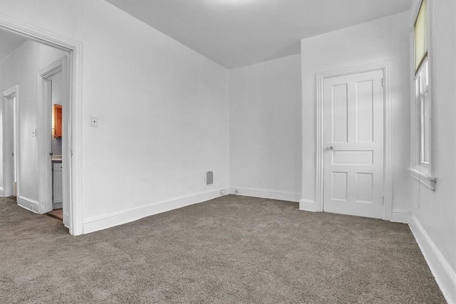 view of carpeted empty room