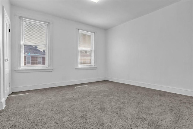 carpeted spare room with plenty of natural light