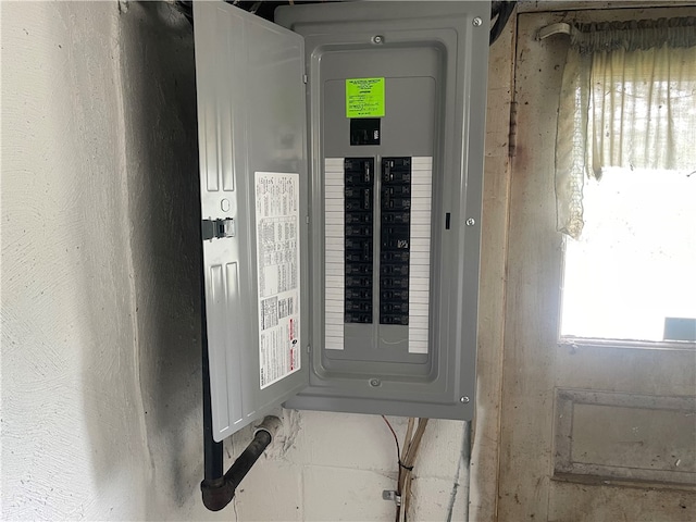 utility room featuring electric panel