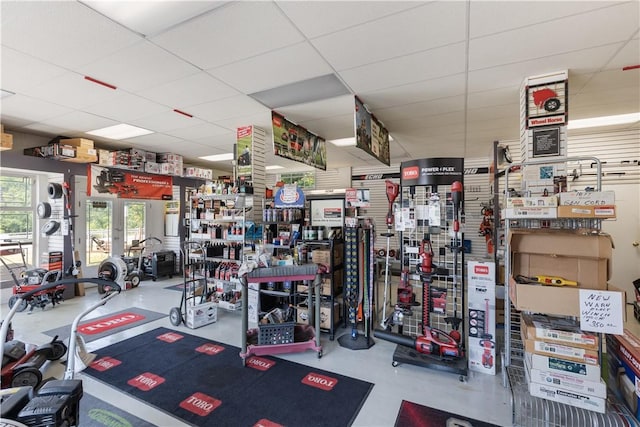 1120 Henderson Ave, Canton Twp, PA 15301 - exercise room featuring a drop ceiling