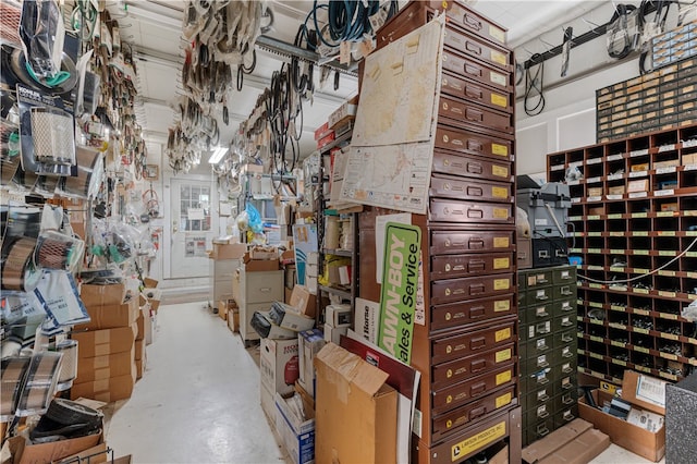 view of storage room