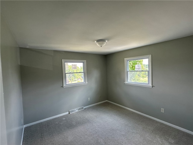 view of carpeted empty room