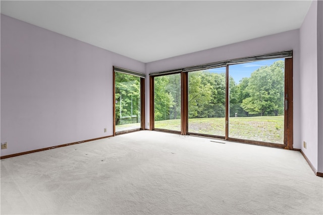 view of carpeted empty room