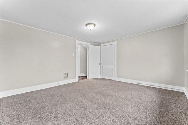 view of carpeted empty room