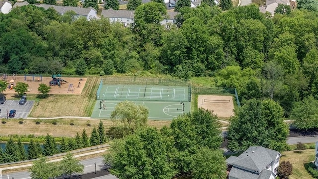 birds eye view of property