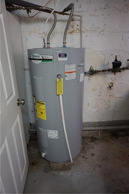 utilities featuring electric water heater