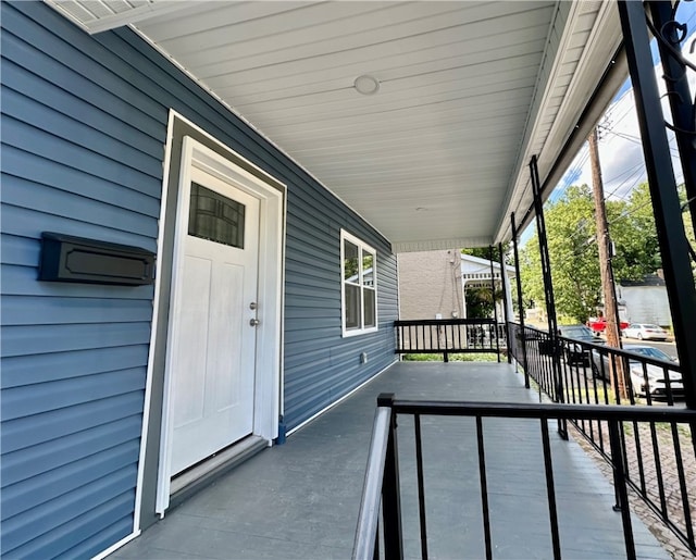 balcony with covered porch