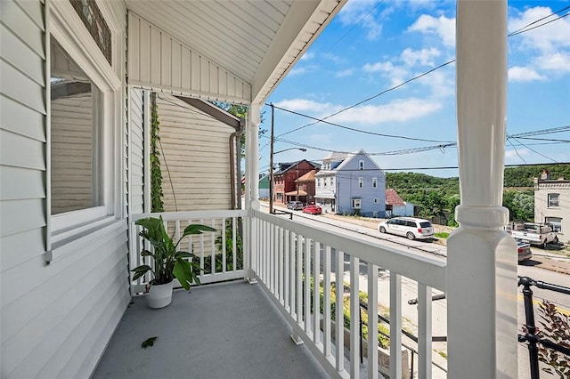 balcony with a porch