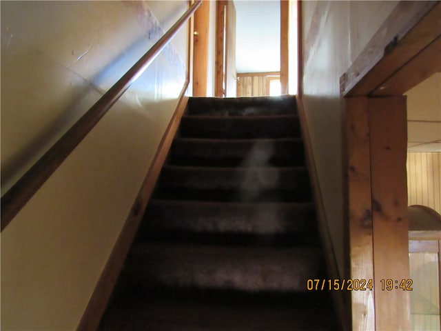 view of stairway