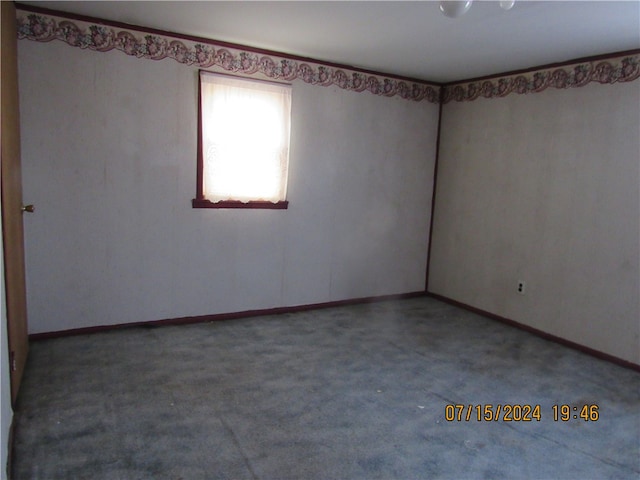 view of carpeted empty room